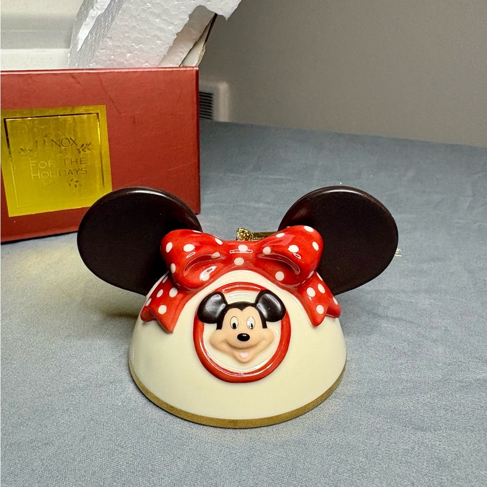 Lenox My Own Mickey Mouse Ears Girl Ornament BNIB Disney